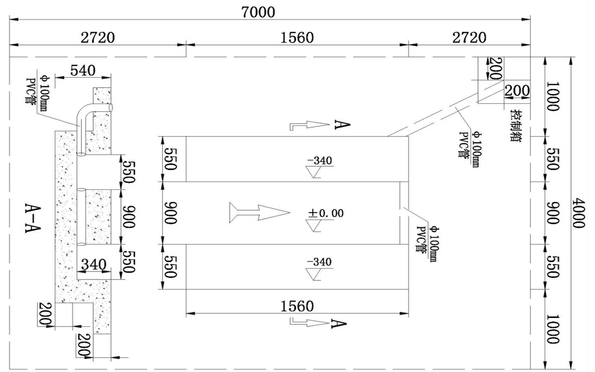 信力XL206剪式举升机安装基础图